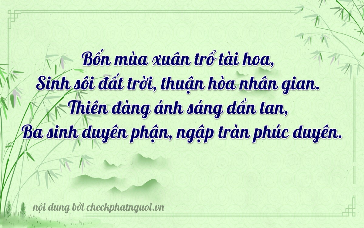 Bài thơ ý nghĩa cho <b>biển số 76M-45338</b> tại website checkphatnguoi.vn
