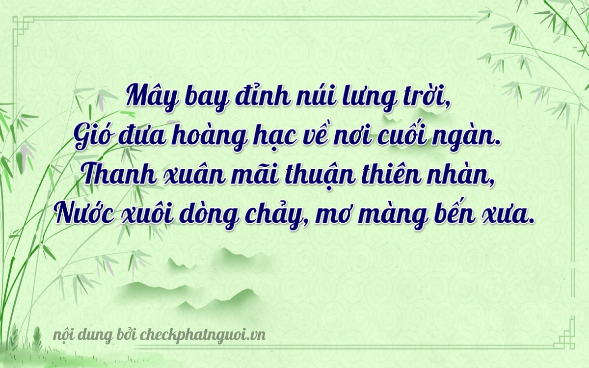 Bài thơ ý nghĩa cho <b>biển số 76P1-07802</b> tại website checkphatnguoi.vn