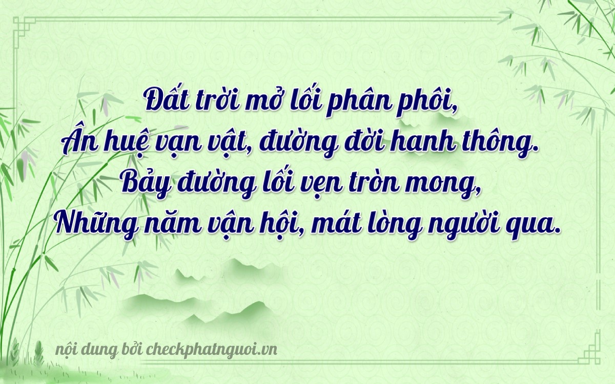 Bài thơ ý nghĩa cho <b>biển số 76R-21295</b> tại website checkphatnguoi.vn