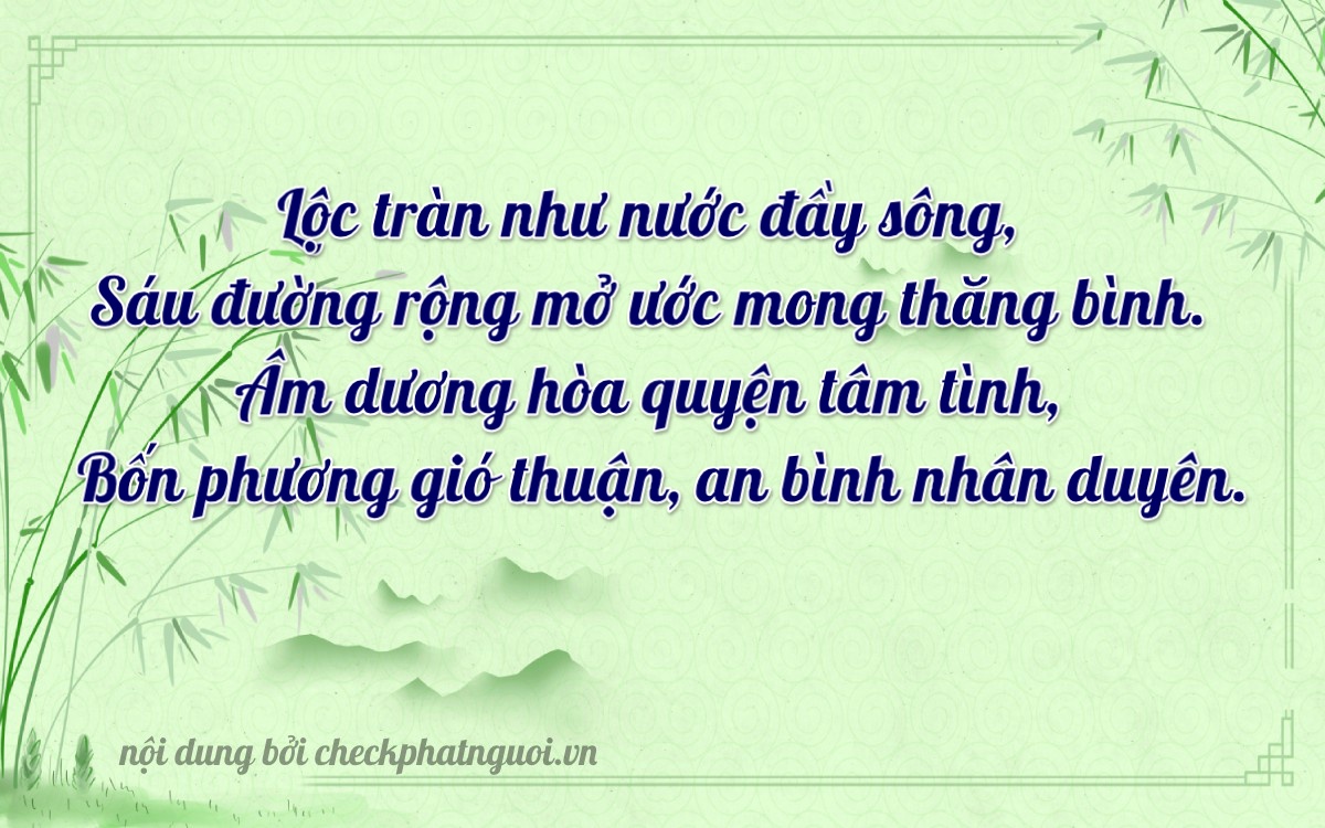 Bài thơ ý nghĩa cho <b>biển số 76U1-06224</b> tại website checkphatnguoi.vn