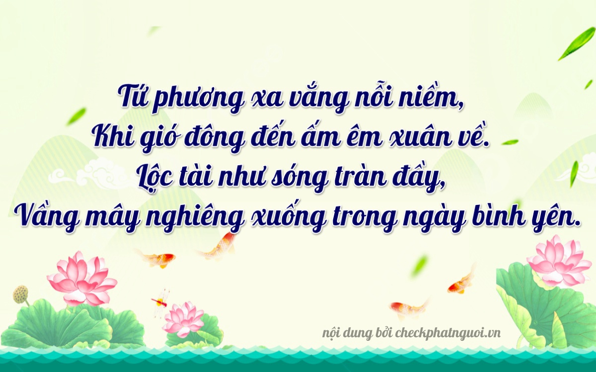 Bài thơ ý nghĩa cho <b>biển số 76U1-10644</b> tại website checkphatnguoi.vn