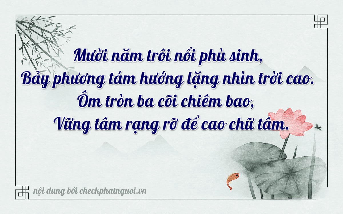 Bài thơ ý nghĩa cho <b>biển số 76U1-15703</b> tại website checkphatnguoi.vn