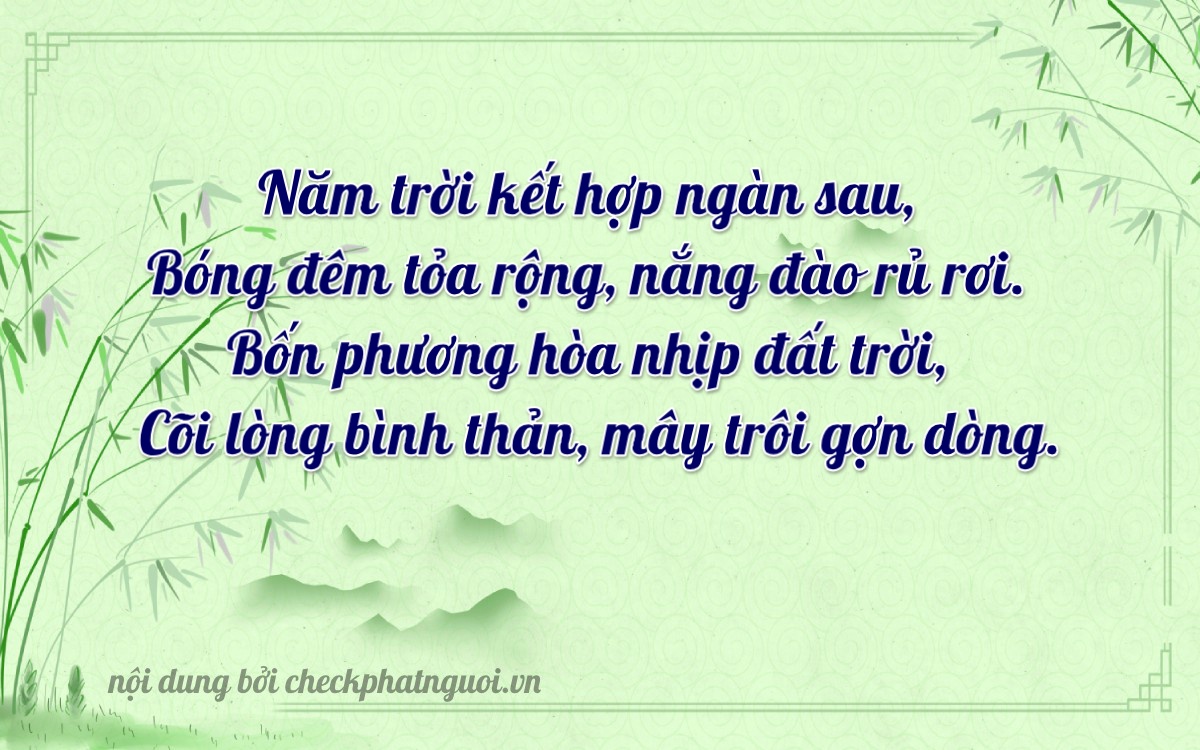 Bài thơ ý nghĩa cho <b>biển số 76V-14494</b> tại website checkphatnguoi.vn