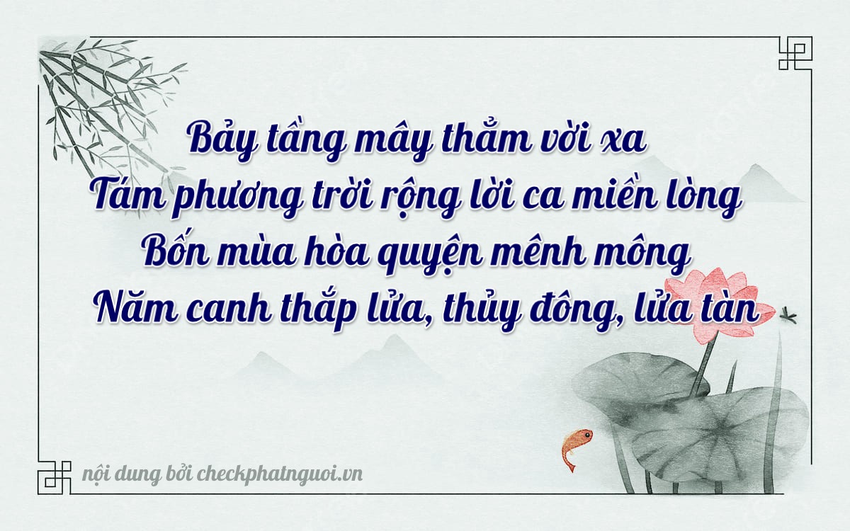 Bài thơ ý nghĩa cho <b>biển số 76X-78450</b> tại website checkphatnguoi.vn