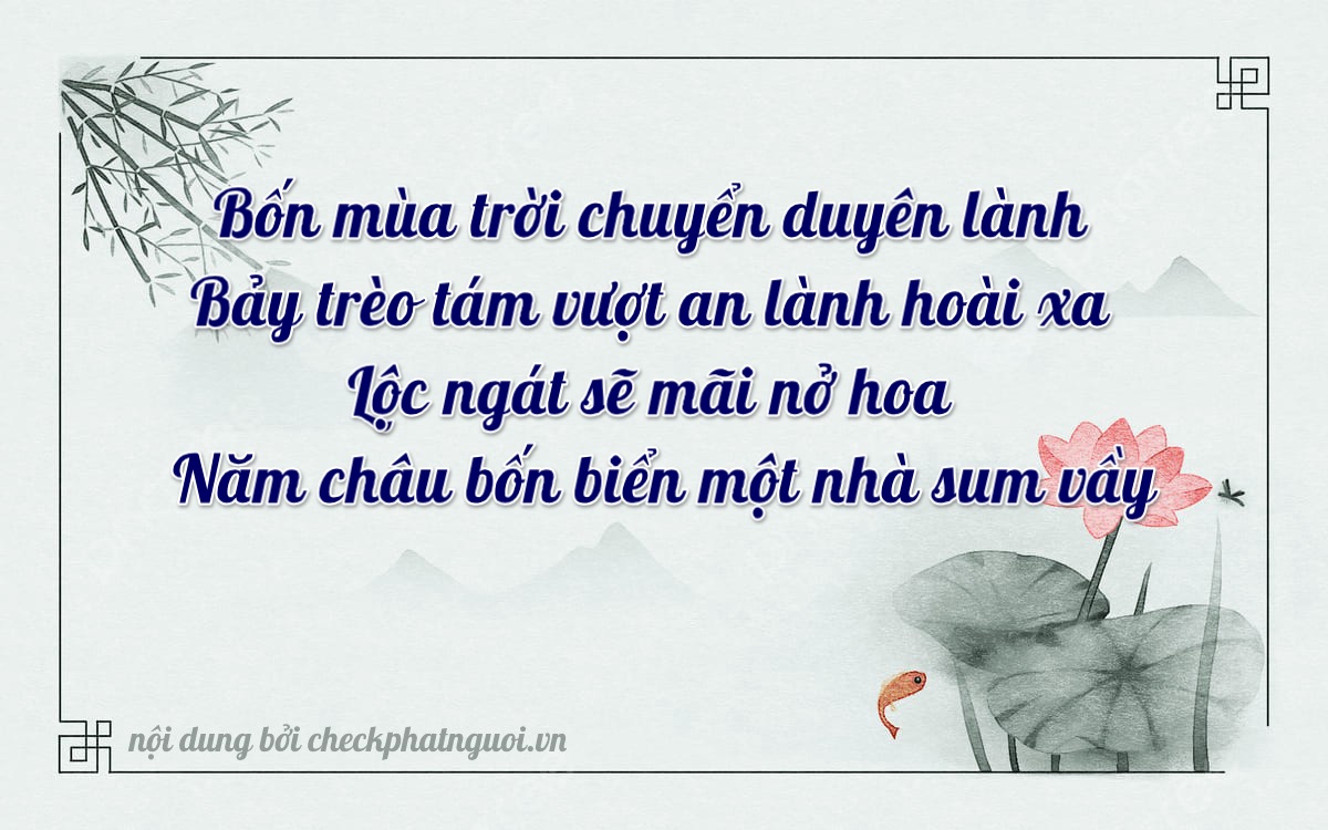 Bài thơ ý nghĩa cho <b>biển số 77A-07454</b> tại website checkphatnguoi.vn