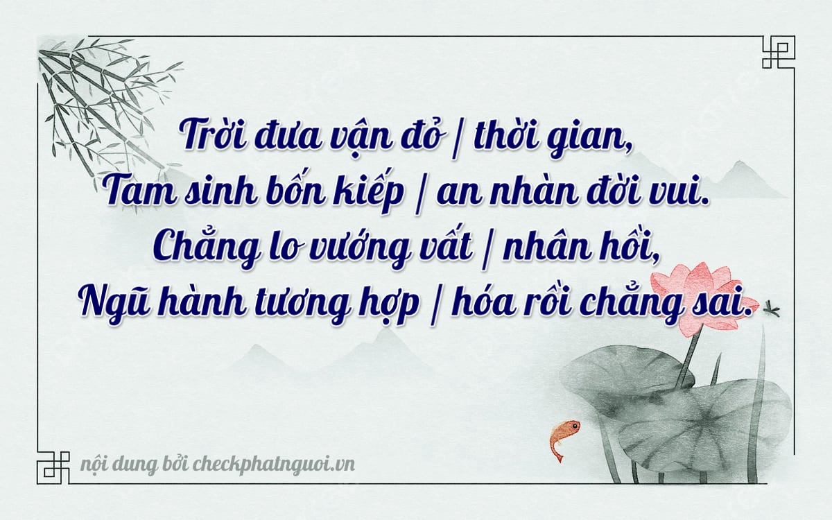 Bài thơ ý nghĩa cho <b>biển số 77A-13308</b> tại website checkphatnguoi.vn