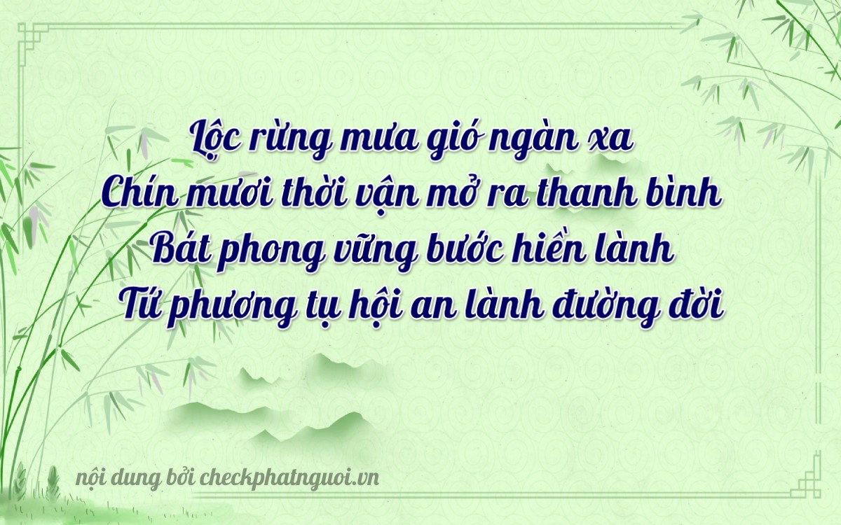 Bài thơ ý nghĩa cho <b>biển số 77A-18294</b> tại website checkphatnguoi.vn