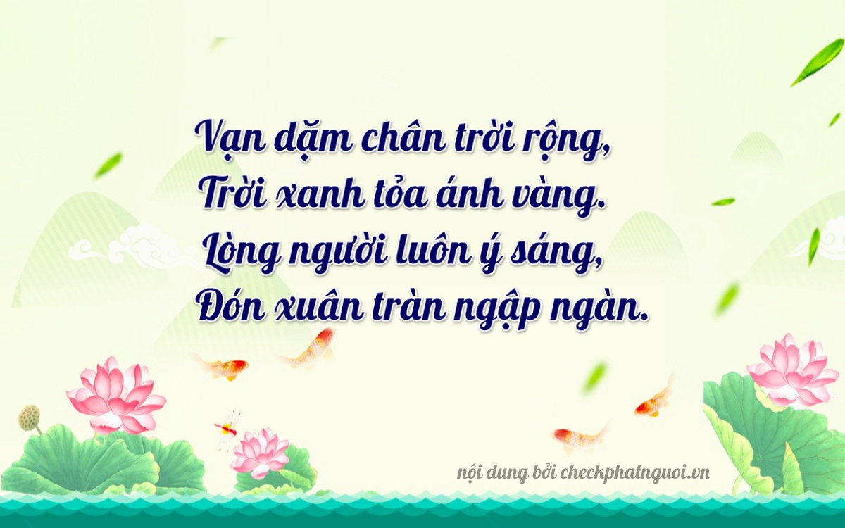 Bài thơ ý nghĩa cho <b>biển số 77A-19976</b> tại website checkphatnguoi.vn