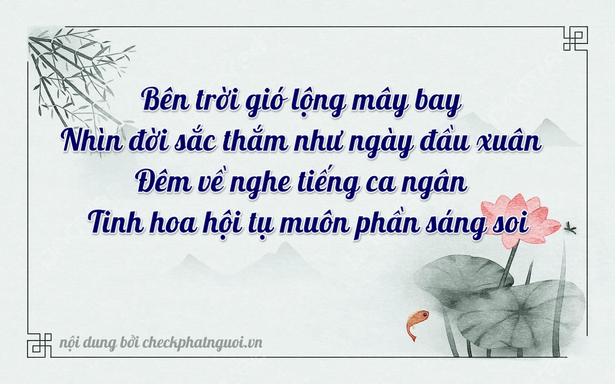 Bài thơ ý nghĩa cho <b>biển số 77A2-02999</b> tại website checkphatnguoi.vn