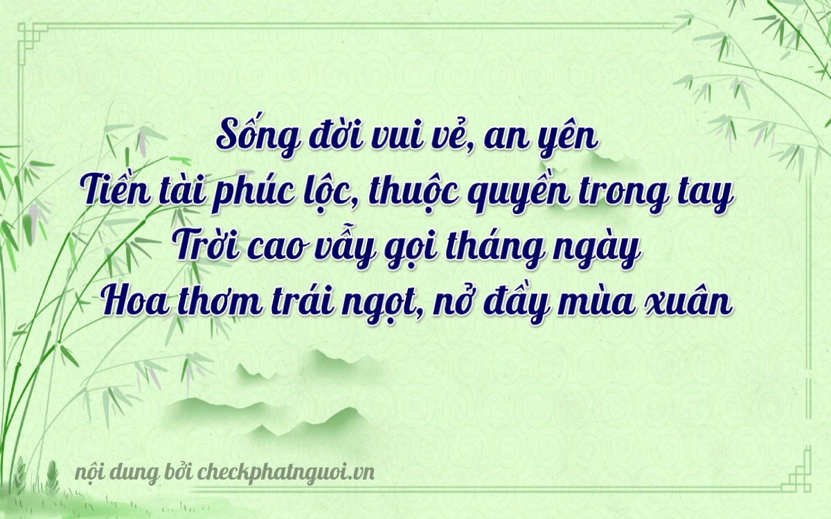 Bài thơ ý nghĩa cho <b>biển số 77A-24024</b> tại website checkphatnguoi.vn