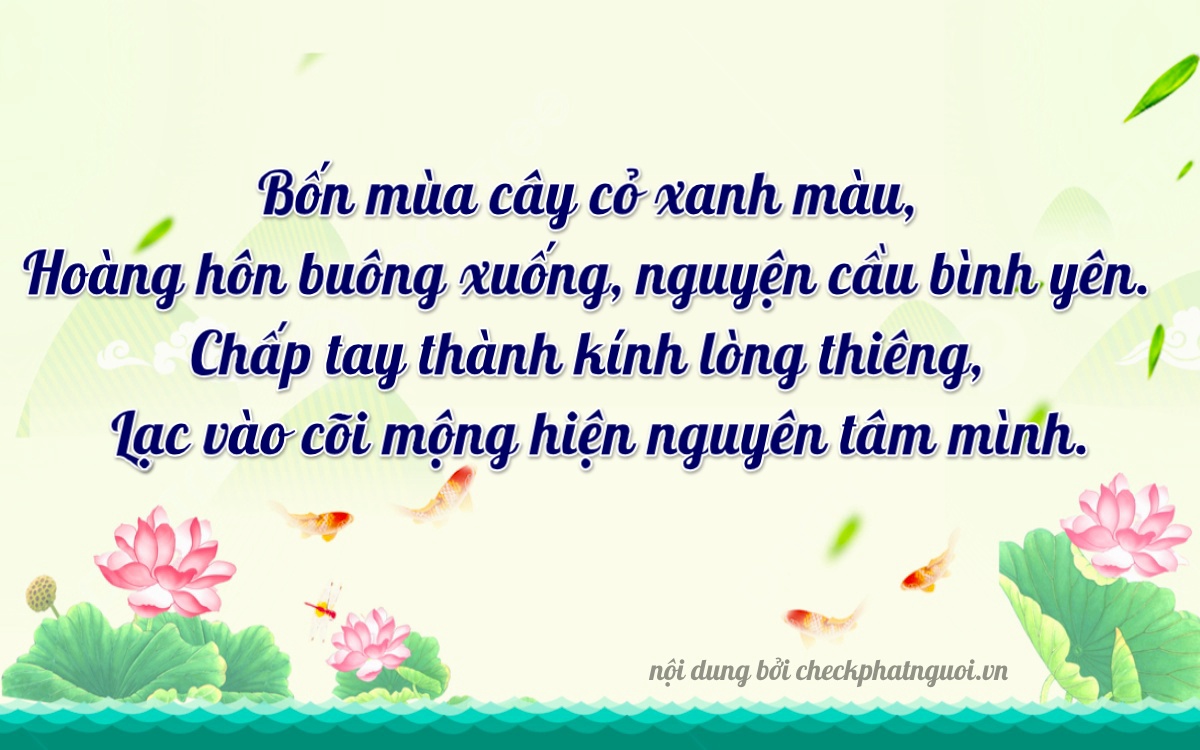 Bài thơ ý nghĩa cho <b>biển số 77A-24864</b> tại website checkphatnguoi.vn