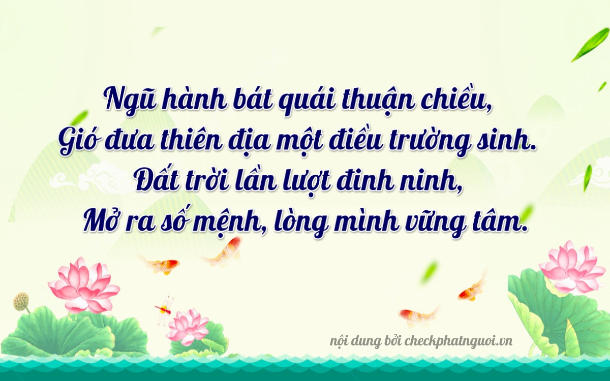 Bài thơ ý nghĩa cho <b>biển số 77A-26737</b> tại website checkphatnguoi.vn