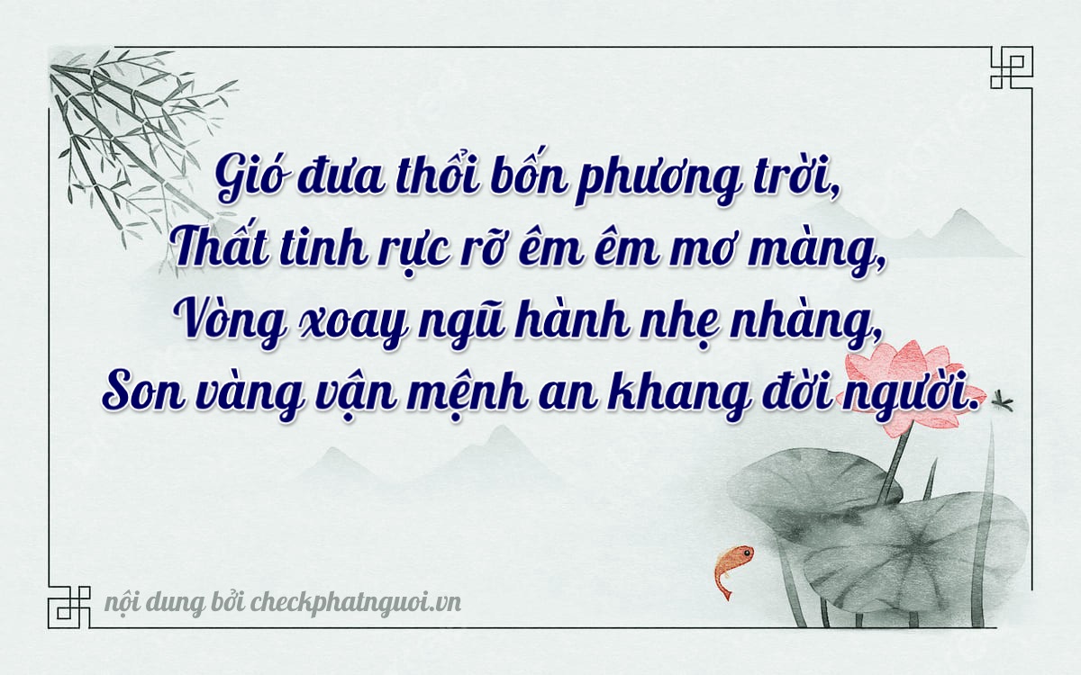 Bài thơ ý nghĩa cho <b>biển số 77A-27757</b> tại website checkphatnguoi.vn