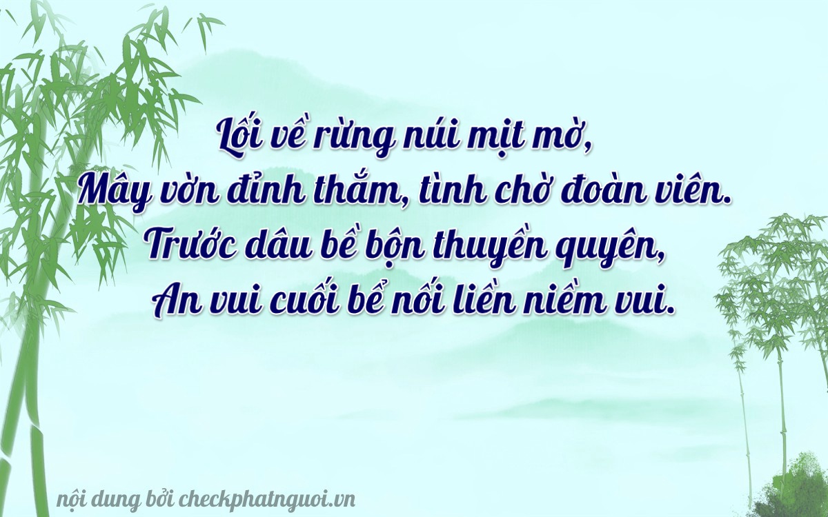 Bài thơ ý nghĩa cho <b>biển số 77A-29410</b> tại website checkphatnguoi.vn