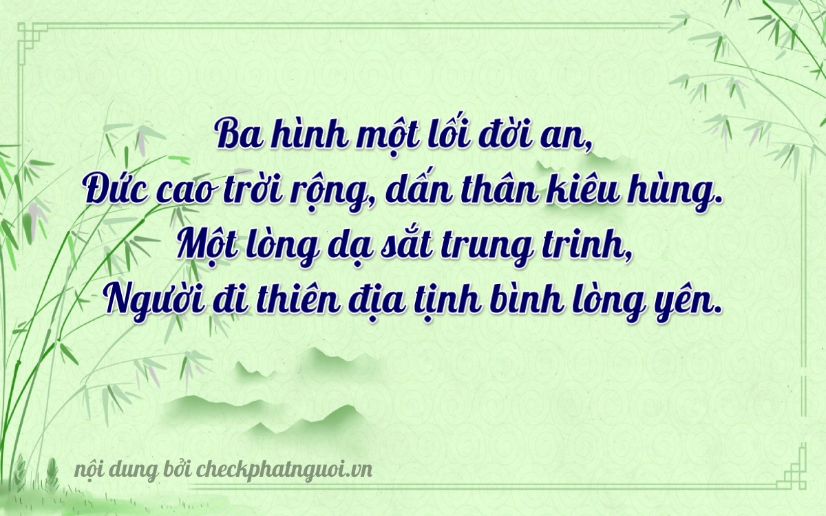 Bài thơ ý nghĩa cho <b>biển số 77A-31156</b> tại website checkphatnguoi.vn