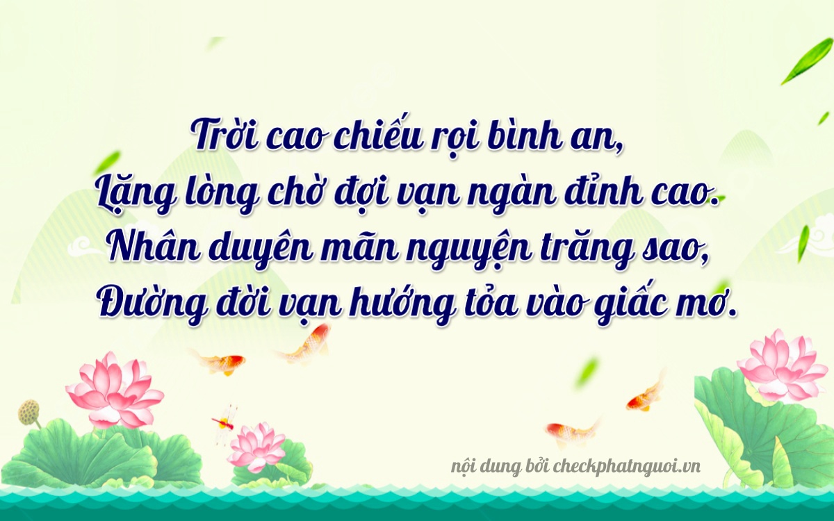 Bài thơ ý nghĩa cho <b>biển số 77A-31194</b> tại website checkphatnguoi.vn