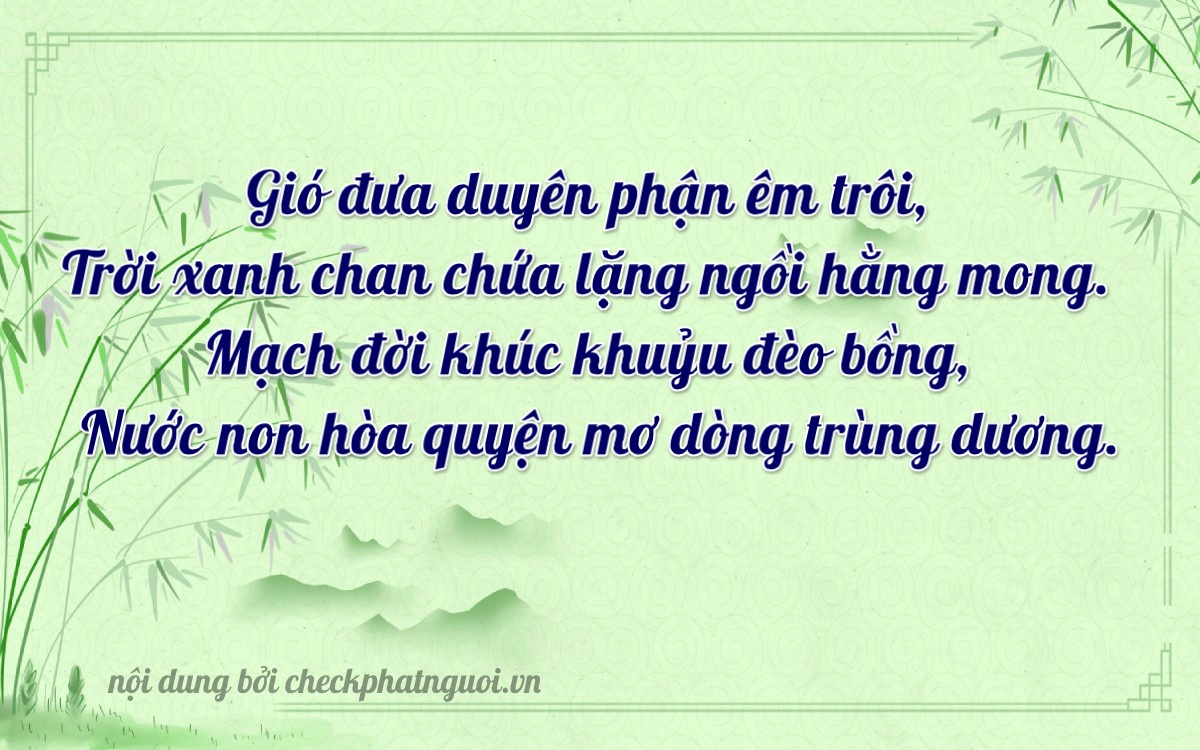 Bài thơ ý nghĩa cho <b>biển số 77A-31927</b> tại website checkphatnguoi.vn
