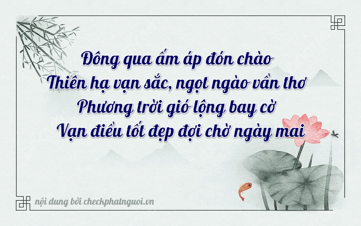 Bài thơ ý nghĩa cho <b>biển số 77A-33297</b> tại website checkphatnguoi.vn
