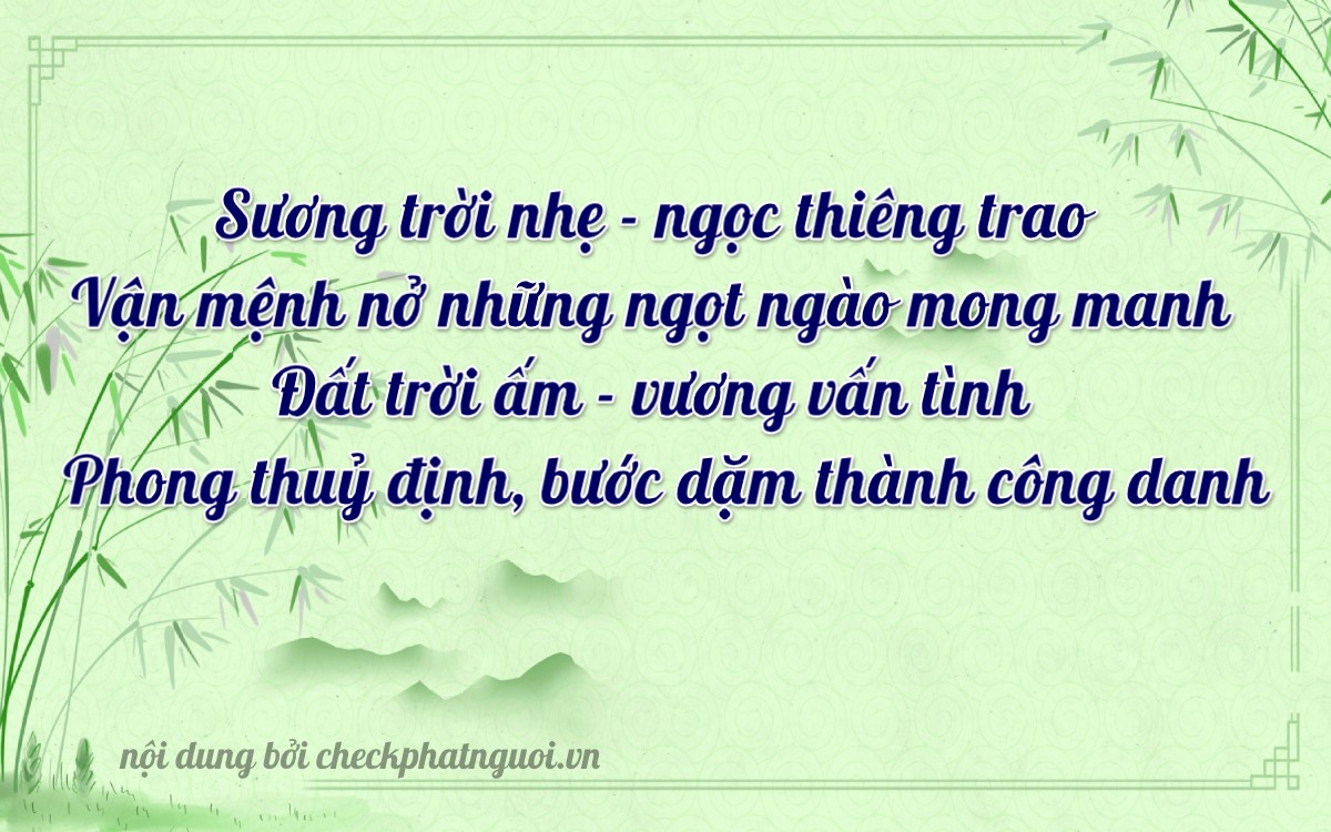 Bài thơ ý nghĩa cho <b>biển số 77A-33806</b> tại website checkphatnguoi.vn