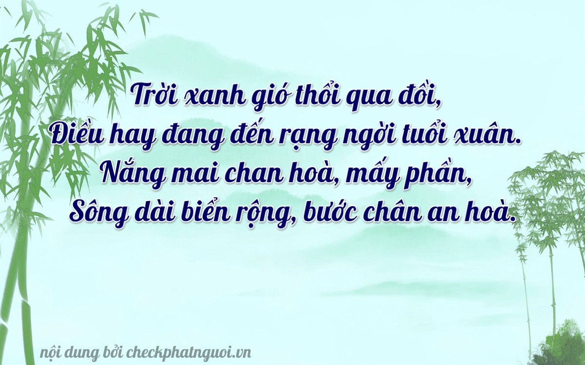 Bài thơ ý nghĩa cho <b>biển số 77A-36501</b> tại website checkphatnguoi.vn