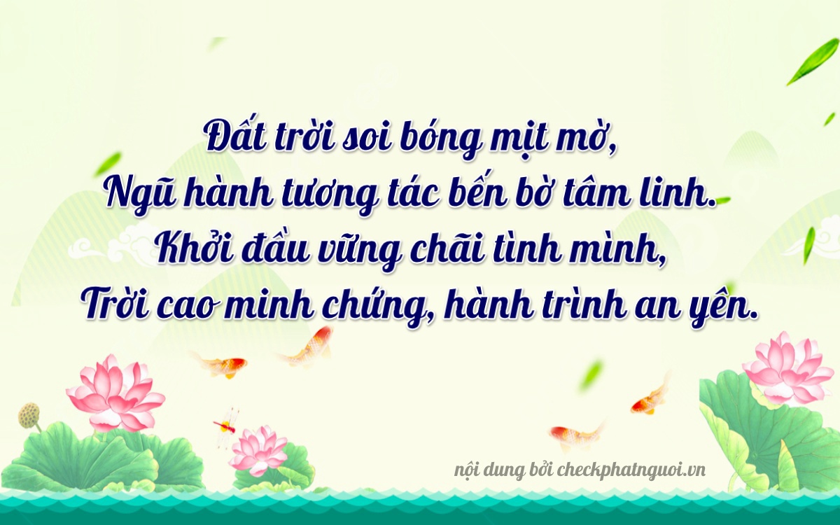 Bài thơ ý nghĩa cho <b>biển số 77A-49320</b> tại website checkphatnguoi.vn