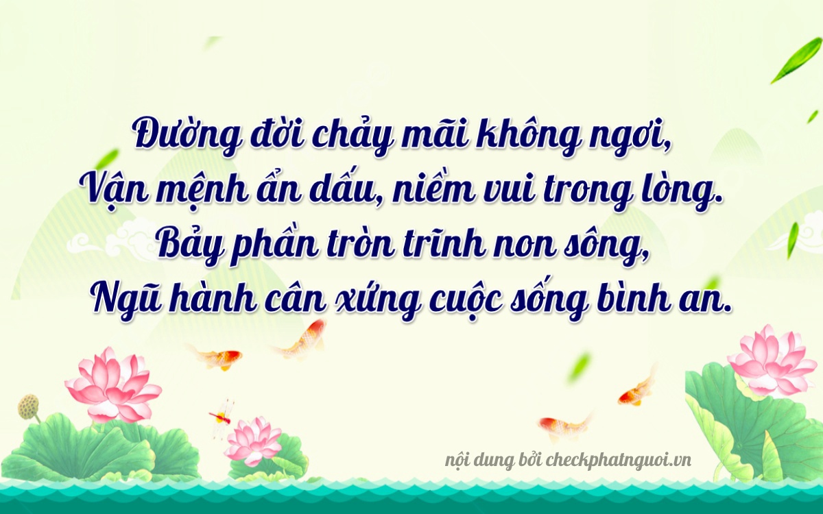 Bài thơ ý nghĩa cho <b>biển số 77A-77517</b> tại website checkphatnguoi.vn