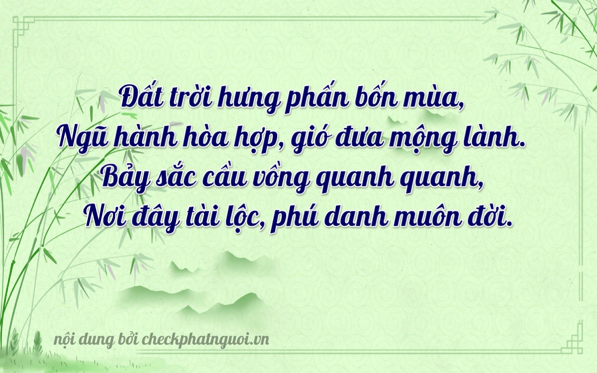 Bài thơ ý nghĩa cho <b>biển số 77AA-04752</b> tại website checkphatnguoi.vn
