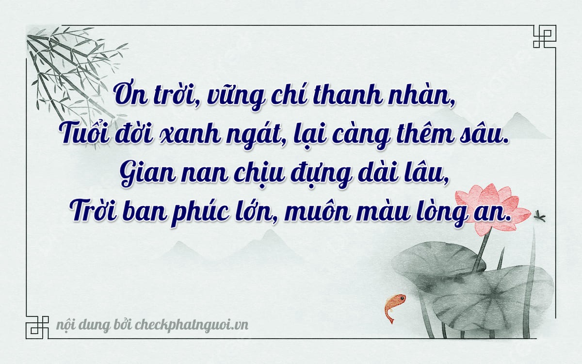 Bài thơ ý nghĩa cho <b>biển số 77AA-07195</b> tại website checkphatnguoi.vn