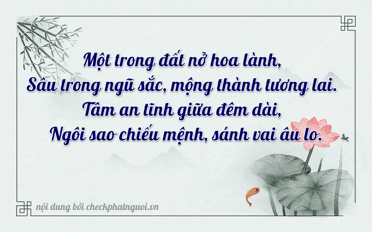 Bài thơ ý nghĩa cho <b>biển số 77AA-13153</b> tại website checkphatnguoi.vn