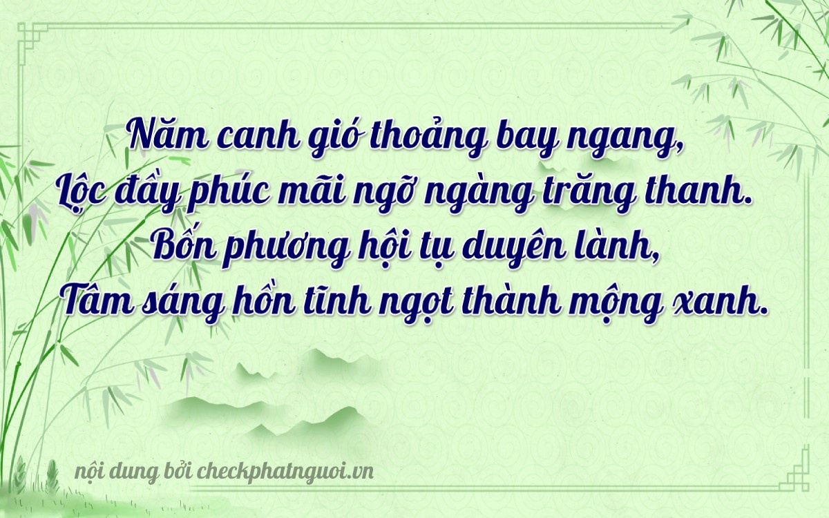 Bài thơ ý nghĩa cho <b>biển số 77AA-15844</b> tại website checkphatnguoi.vn