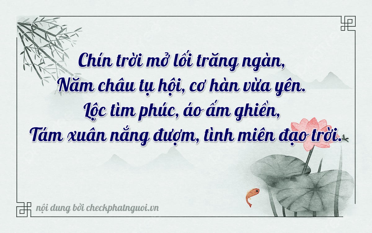Bài thơ ý nghĩa cho <b>biển số 77AA-15948</b> tại website checkphatnguoi.vn