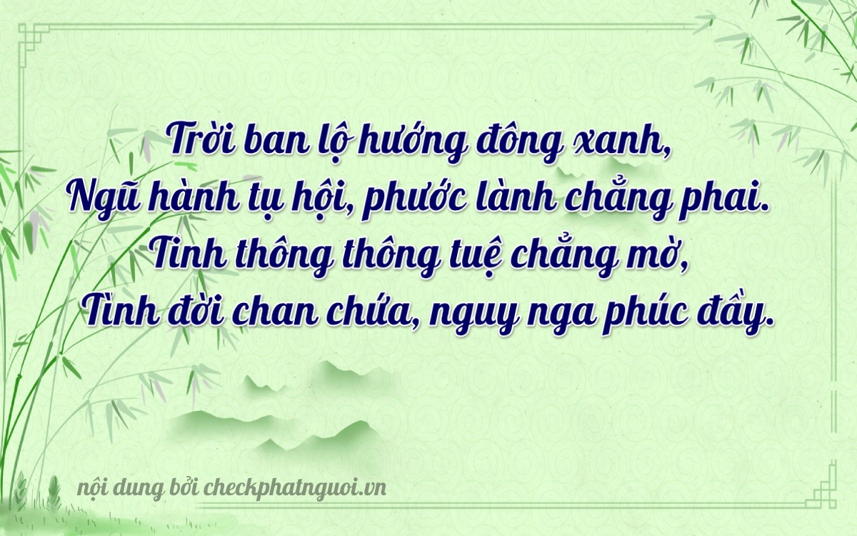 Bài thơ ý nghĩa cho <b>biển số 77AA-18093</b> tại website checkphatnguoi.vn