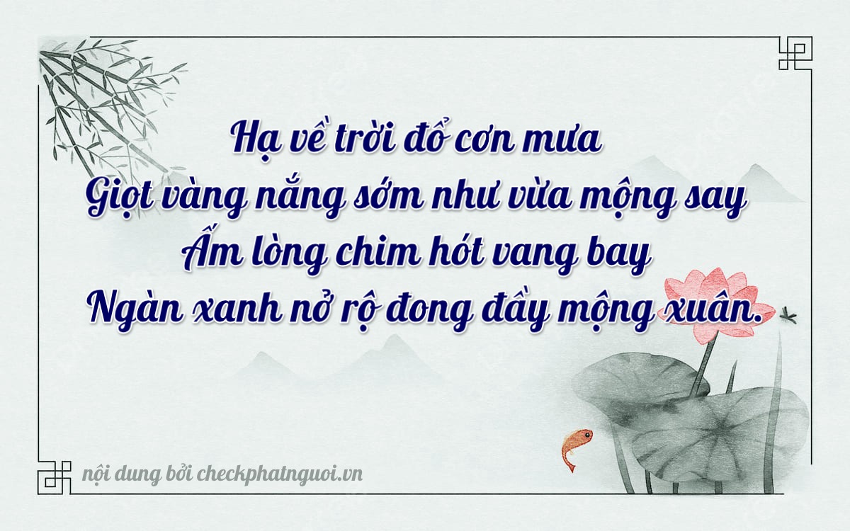 Bài thơ ý nghĩa cho <b>biển số 77AA-45510</b> tại website checkphatnguoi.vn
