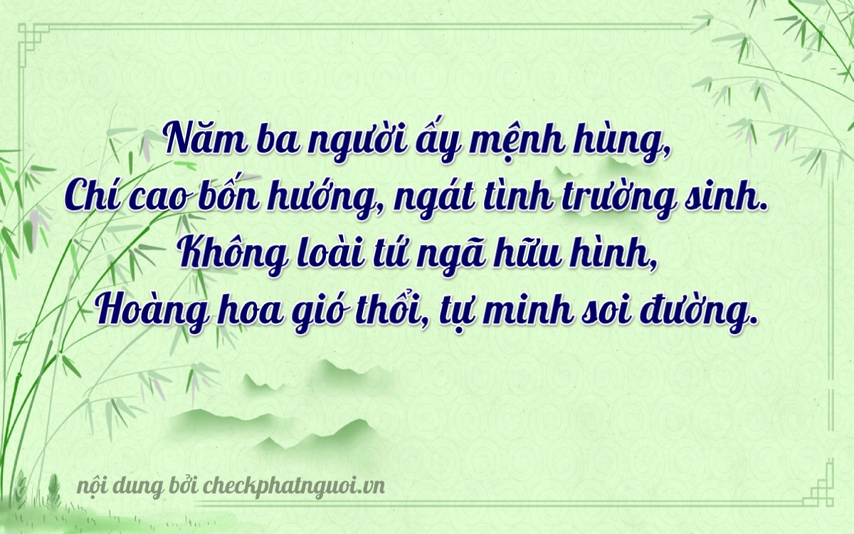 Bài thơ ý nghĩa cho <b>biển số 77AA-53049</b> tại website checkphatnguoi.vn
