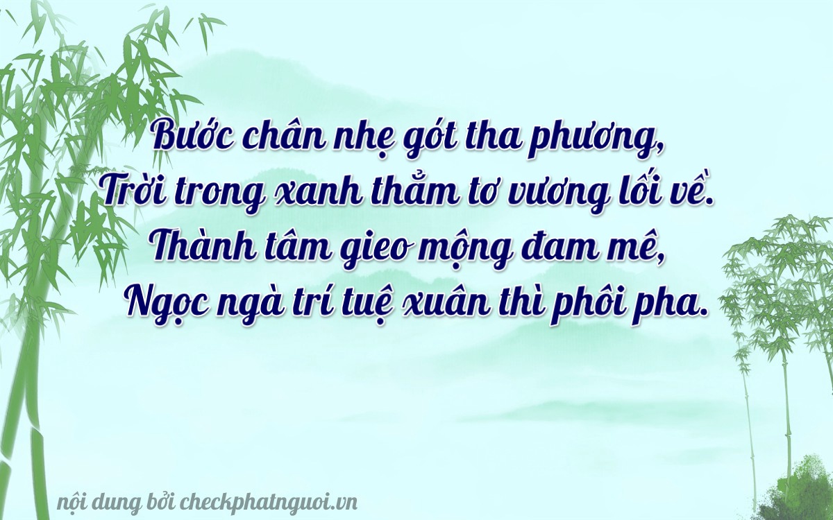 Bài thơ ý nghĩa cho <b>biển số 77AC-06722</b> tại website checkphatnguoi.vn