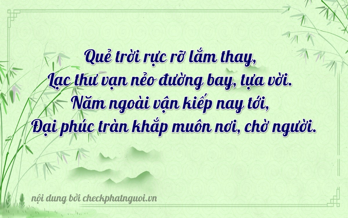 Bài thơ ý nghĩa cho <b>biển số 77AC-06822</b> tại website checkphatnguoi.vn