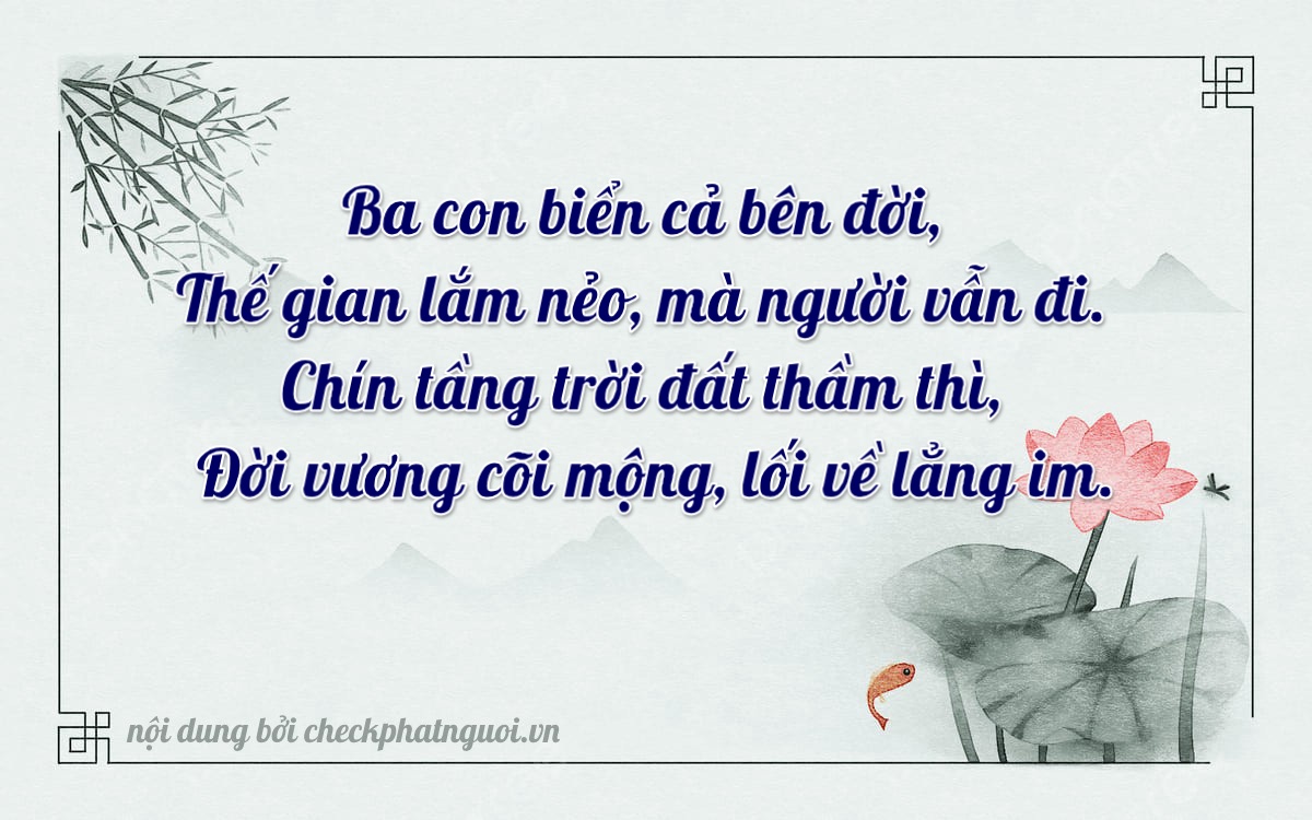 Bài thơ ý nghĩa cho <b>biển số 77AD-03199</b> tại website checkphatnguoi.vn