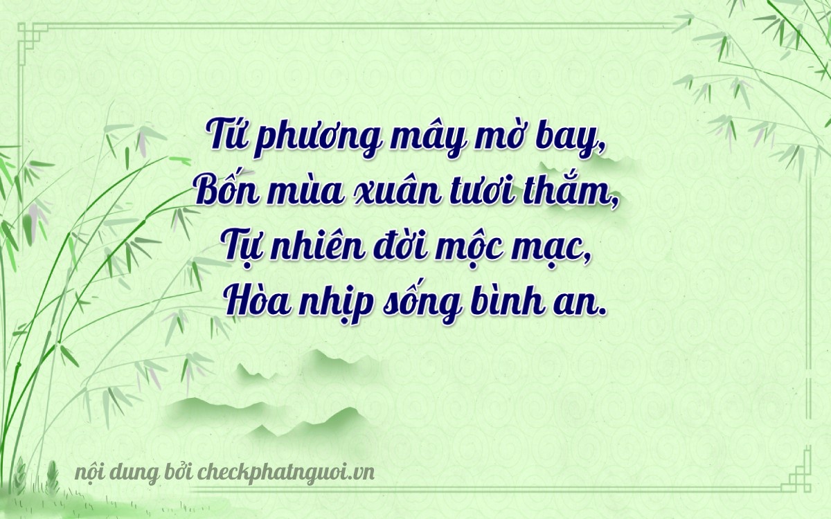 Bài thơ ý nghĩa cho <b>biển số 77AF-04344</b> tại website checkphatnguoi.vn