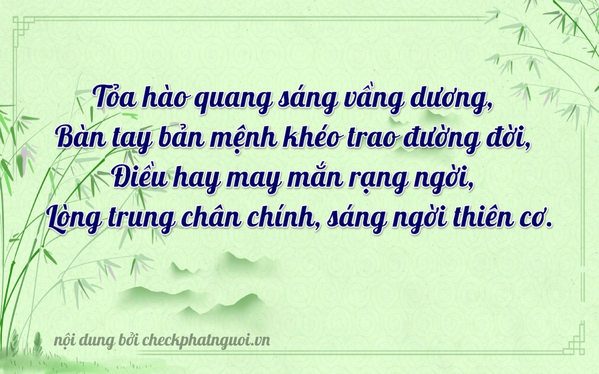 Bài thơ ý nghĩa cho <b>biển số 77B1-10638</b> tại website checkphatnguoi.vn