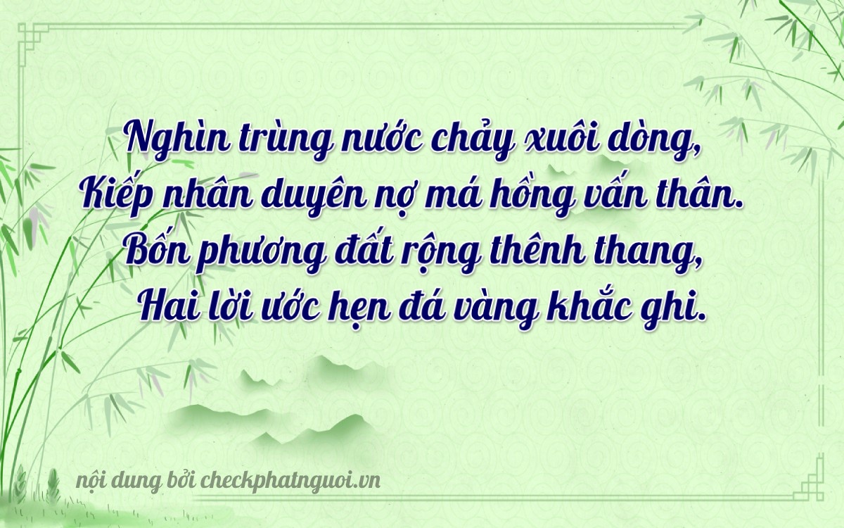 Bài thơ ý nghĩa cho <b>biển số 77B-12402</b> tại website checkphatnguoi.vn