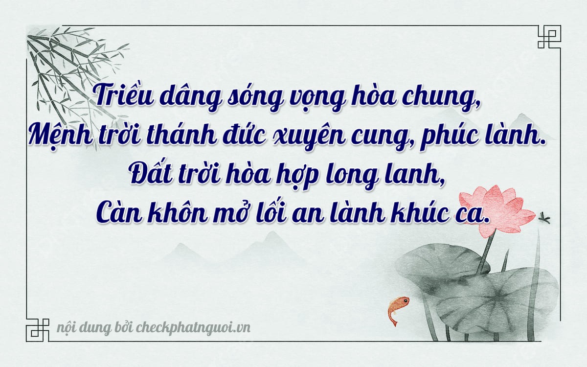 Bài thơ ý nghĩa cho <b>biển số 77C-10108</b> tại website checkphatnguoi.vn