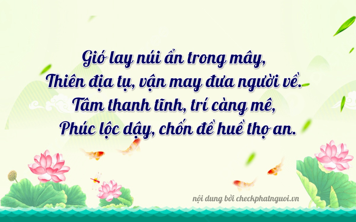 Bài thơ ý nghĩa cho <b>biển số 77C1-55886</b> tại website checkphatnguoi.vn