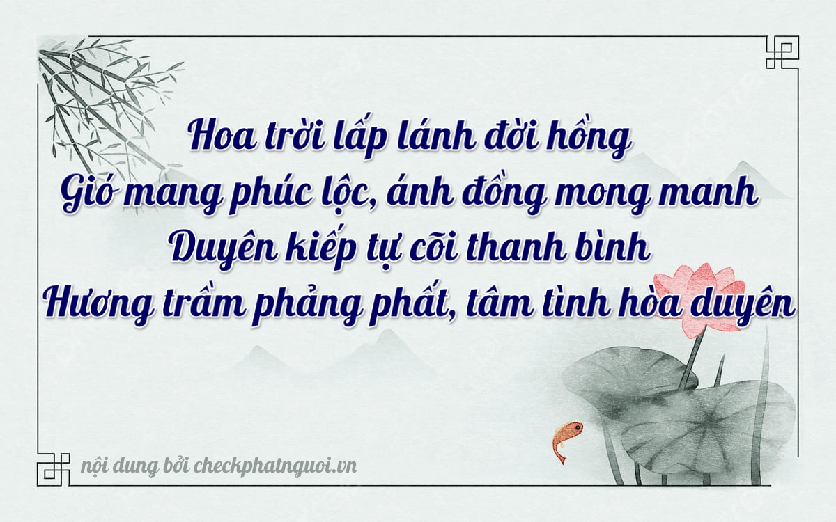 Bài thơ ý nghĩa cho <b>biển số 77C1-70242</b> tại website checkphatnguoi.vn