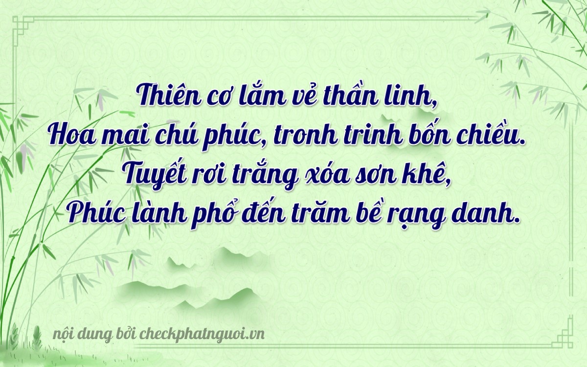 Bài thơ ý nghĩa cho <b>biển số 77C-19260</b> tại website checkphatnguoi.vn