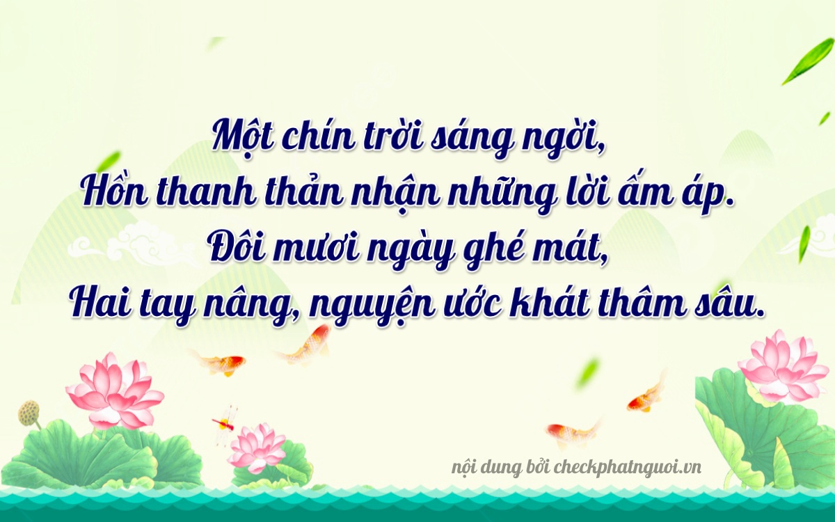 Bài thơ ý nghĩa cho <b>biển số 77C-22700</b> tại website checkphatnguoi.vn