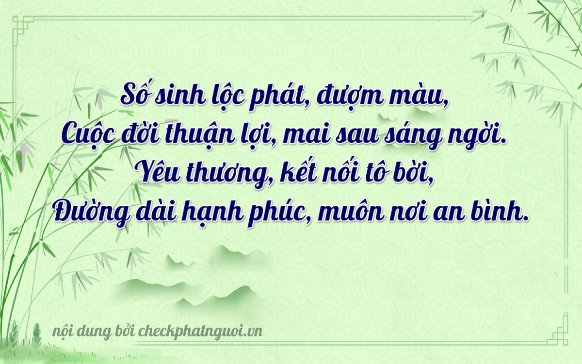 Bài thơ ý nghĩa cho <b>biển số 77C-24235</b> tại website checkphatnguoi.vn