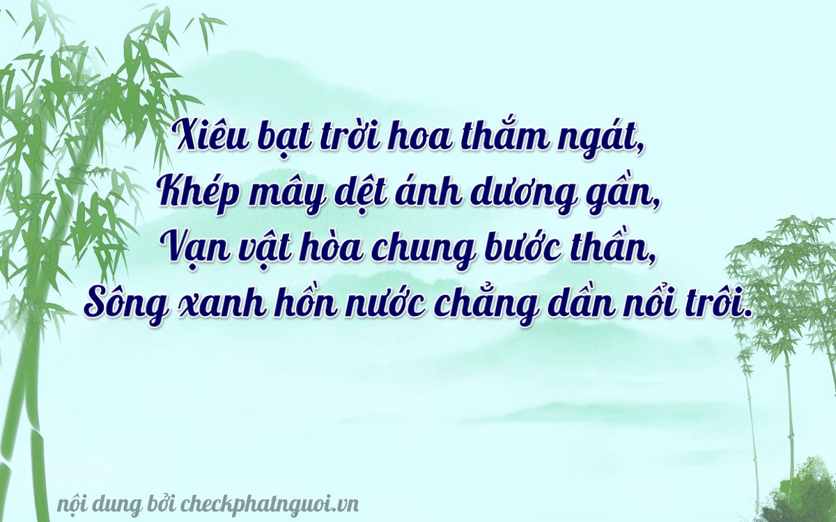 Bài thơ ý nghĩa cho <b>biển số 77C-24702</b> tại website checkphatnguoi.vn