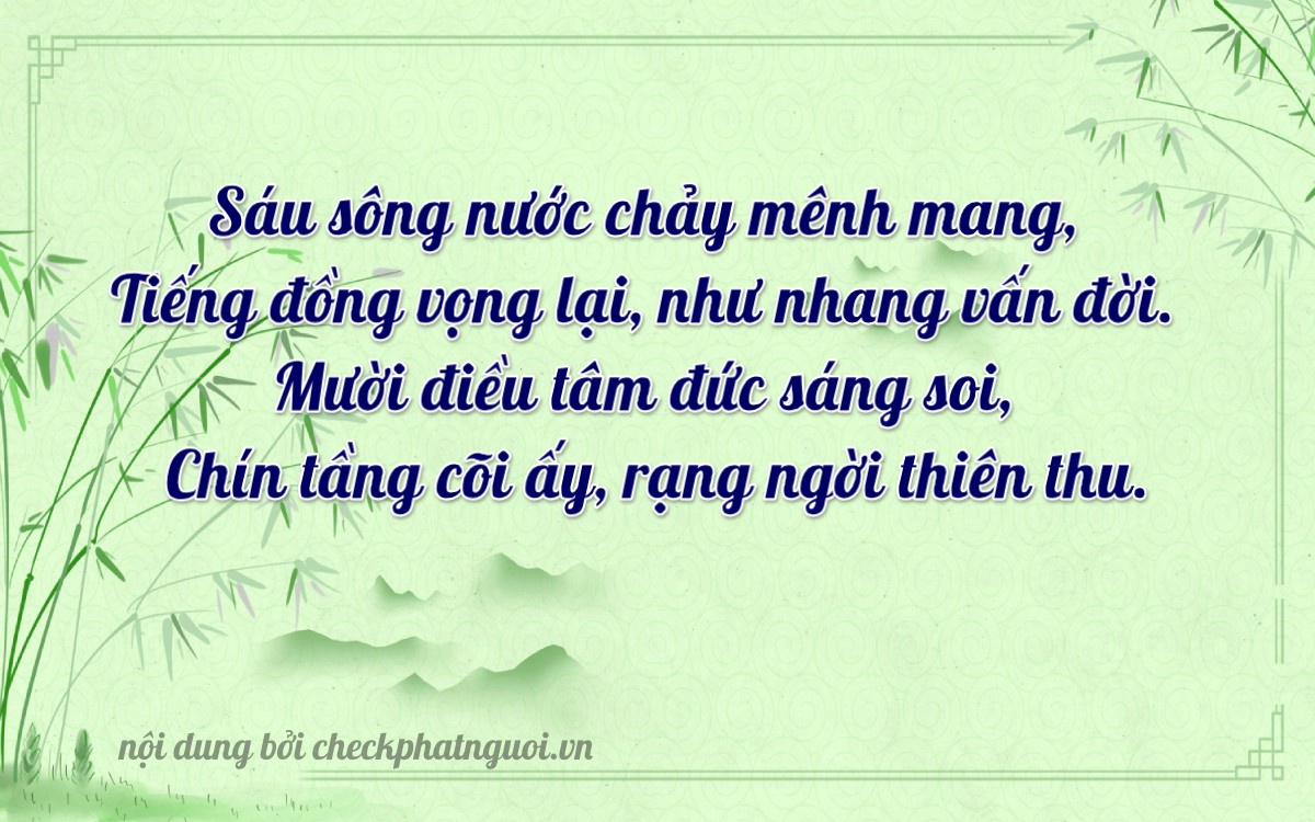 Bài thơ ý nghĩa cho <b>biển số 77C-26619</b> tại website checkphatnguoi.vn