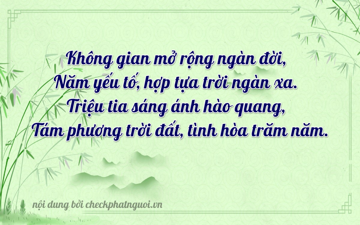 Bài thơ ý nghĩa cho <b>biển số 77D1-50168</b> tại website checkphatnguoi.vn