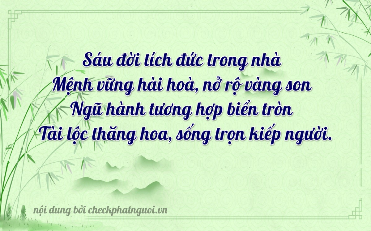 Bài thơ ý nghĩa cho <b>biển số 77D1-65855</b> tại website checkphatnguoi.vn